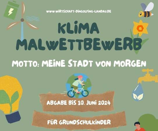 Kinder malten Klima-Stadt von morgen