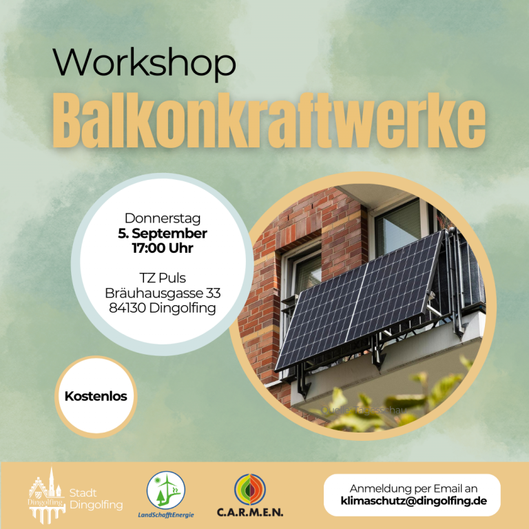 Balkonkraftwerke – Workshop zur Stromerzeugung